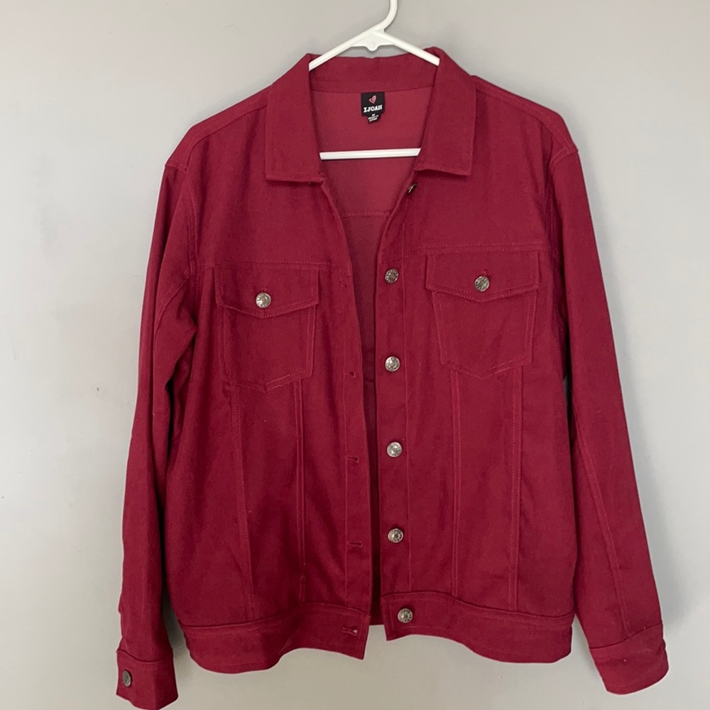Burgundy Shacket (2 for $30) - Picture 1 of 2